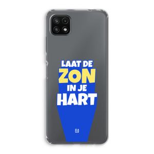 Laat de zon in je hart: Samsung Galaxy A22 5G Transparant Hoesje