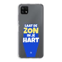 Laat de zon in je hart: Samsung Galaxy A22 5G Transparant Hoesje