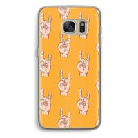 Rock: Samsung Galaxy S7 Transparant Hoesje - thumbnail
