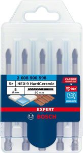 Bosch Accessoires Expert HardCeramic HEX-9 boorset voor dakpannen 5 mm 5-delig - 1 stuk(s) - 2608900598