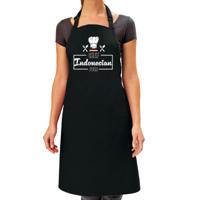 Cadeau schort voor dames - Chef Indonesian food - zwart - keukenschort - keukenprinses - Moederdag Cadeau schort voor dames - Chef Indonesian food - zwart - keukenschort - keukenprinses - Moederdag