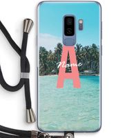 Pacific Dream: Samsung Galaxy S9 Plus Transparant Hoesje met koord