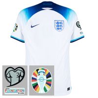 Engeland Dri Fit ADV Match Shirt Thuis 2022-2023 + EK 2024 Kwalificatie Badges