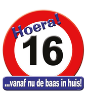 Huldeschild 16 jaar