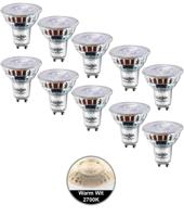 Pak van 10 stuks LED spot 5W, GU10, Dimbaar, Warm Wit - thumbnail