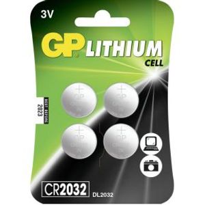 1x4 GP CR 2032 0602032C4 knoopcel batterij