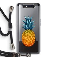 Grote ananas: Samsung Galaxy A80 Transparant Hoesje met koord
