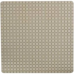 MSV Douche|bad anti-slip mat badkamer - rubber - beige - 54 x 54 cm