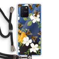 No flowers without bees: Samsung Galaxy Note 10 Lite Transparant Hoesje met koord
