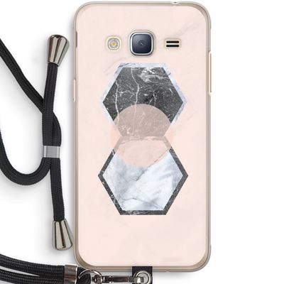 Creatieve toets: Samsung Galaxy J3 (2016) Transparant Hoesje met koord