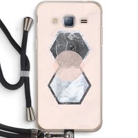 Creatieve toets: Samsung Galaxy J3 (2016) Transparant Hoesje met koord