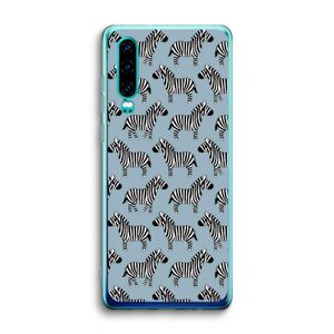 Zebra: Huawei P30 Transparant Hoesje