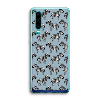 Zebra: Huawei P30 Transparant Hoesje