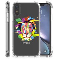 Apple iPhone Xr Stevig Bumper Hoesje Lion Color - thumbnail