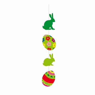 Pasen versiering - papier - 85 x 10 cm - gekleurd - hangdecoratie - gekleurd