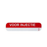 Spruyt Hillen Sticker voor injectie rood