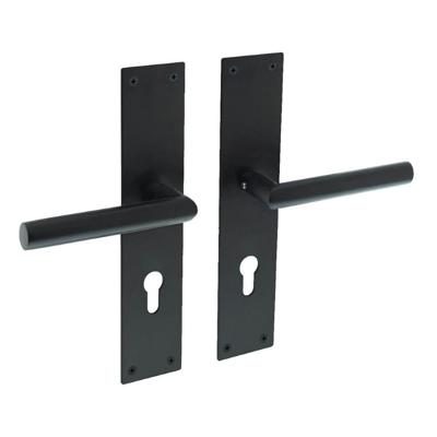 Intersteel Strakke deurklinkJura cilindergat 72mm zwart - 0023.058336