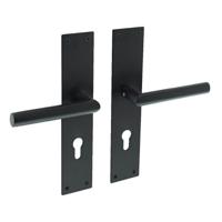 Intersteel Strakke deurklinkJura cilindergat 72mm zwart - 0023.058336