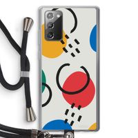 Illustratieve pop 3: Samsung Galaxy Note 20 / Note 20 5G Transparant Hoesje met koord
