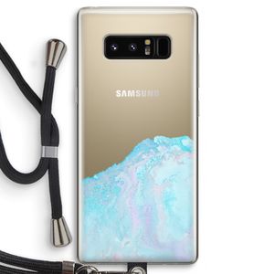 Fantasie pastel: Samsung Galaxy Note 8 Transparant Hoesje met koord