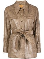 Rejina Pyo veste Felix à imprimé peau de serpent - Marron