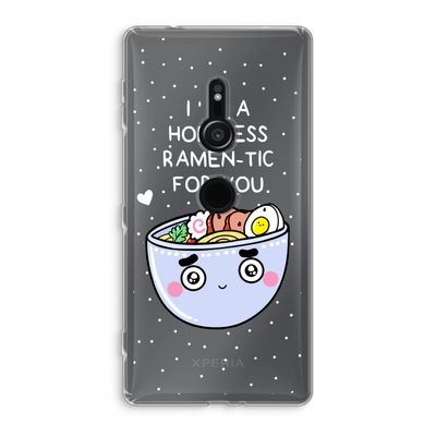 I'm A Hopeless Ramen-Tic For You: Sony Xperia XZ2 Transparant Hoesje