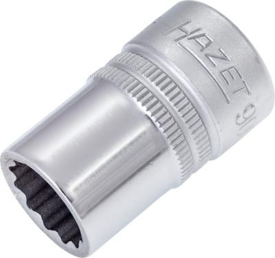 HAZET Dopsleutel 900Z-14 · 1/2 inch (12,5 mm) vierkant hol · Buitentwaalfkant tractieprofiel · SW 14 mm
