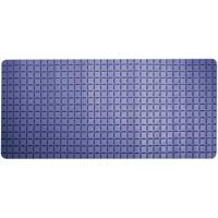 MSV Douche|bad anti-slip mat badkamer - rubber - blauw - 76 x 36cm