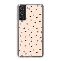 Kleine kattenkopjes: Samsung Galaxy S21 FE Transparant Hoesje