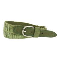 Oxxy elastische verstelbare riem glitter olive green