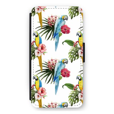 Kleurrijke papegaaien: iPhone 11 Flip Hoesje