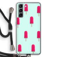 Waterijsje: Samsung Galaxy S21 Transparant Hoesje met koord