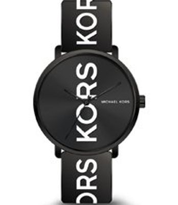 Horlogeband Michael Kors MK2828 Silicoon Zwart 20mm