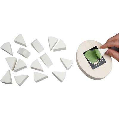 Creativ Company Sponzen, l: 40 mm, b: 25 mm, wit, 32 stuk/ 1 doos