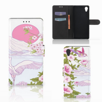 Sony Xperia XA1 Plus Telefoonhoesje met Pasjes Bird Standing - thumbnail