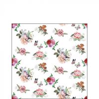 Ambiente Servetten Charlotte white 25cm Ambiente Servetten Charlotte white 25cm