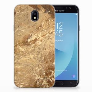 Samsung Galaxy J7 2017 | J7 Pro TPU Siliconen Hoesje Marmer Creme