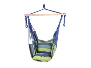 Garden Pleasure Hangstoel met 2 kussens (Blauw/groen)