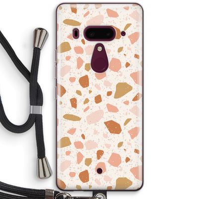 Terrazzo N°18: HTC U12+ Transparant Hoesje met koord
