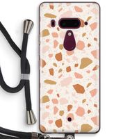 Terrazzo N°18: HTC U12+ Transparant Hoesje met koord