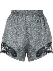 Rabanne short à fleurs - Bleu