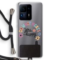 Happy days: Xiaomi Mi Mix 4 Transparant Hoesje met koord