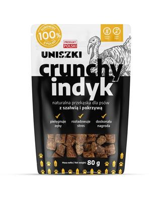 UNISZKI Knapperige Kalkoen met Salie en Brandnetel - Hondensnack - 80g