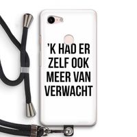 Meer verwacht: Pixel 3 Transparant Hoesje met koord