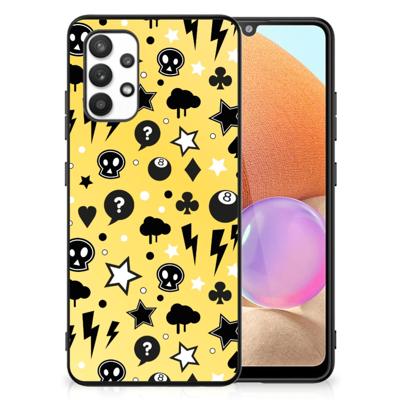 Telefoonhoesje Samsung Galaxy A32 4G | A32 5G Enterprise Editie Punk Geel