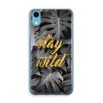 Stay wild: iPhone XR Transparant Hoesje