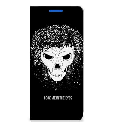 Mobiel BookCase OPPO Reno 6 Pro Plus 5G Skull Hair Mobiel BookCase OPPO Reno 6 Pro Plus 5G Skull Hair
