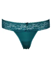 J&C dames string Kant 1605 - Kanten microfiber dames string