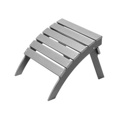 VEVOR Voetenbank Adirondack Ottoman 547x480x377mm HDPE Tuinstoel Opvouwbaar Grijs