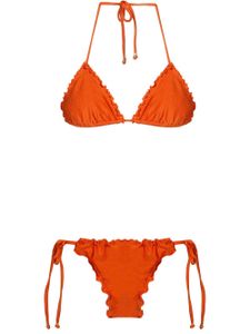 Amir Slama triangle top bikini set - Orange